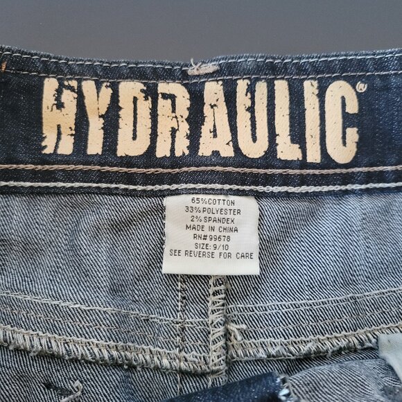 Y2K Hydraulic Denim Maxi Jean Skirt, Women’s 9/10, Embroidered Pockets, EUC - Picture 8 of 11